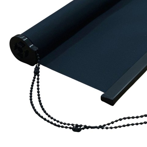 Persiana Rolo Blackout - 0,70L X 1,40A - Preto - Direito