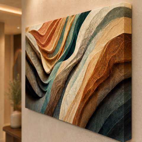 Quadro Decorativo Dunas Grande Moderno Luxo para Sala Escritório Grande