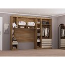 Ver imagem 2 de Guarda Roupa Casal Modulado 6 Portas e 6 Gavetas Veneza Avelã Pf-arenas Pf