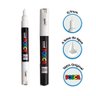 Caneta Posca Pc-5m Ponta 2,5 Marcador Multiuso Branca Unibal - 2