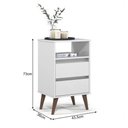 Ver imagem 5 de Mesa de Cabeceira Retrô Roma Branco - Ej Móveis