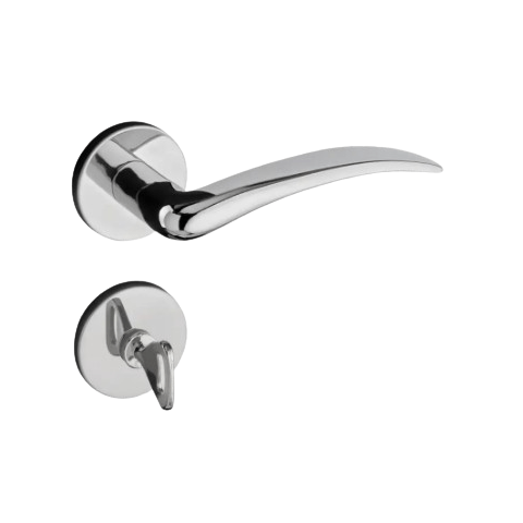 Fechadura Wc Concept Roseta 417-40CB Cromado Pado Pado s/a