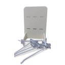 Ver imagem 5 de Expositor de Balcão Branco 24x16x15cm + 6 Ganchos Aço e Suporte 3D - Cosmeticos, Manicure,