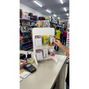 Ver imagem 2 de Expositor de Balcão Branco 24x16x15cm + 6 Ganchos Aço e Suporte 3D - Cosmeticos, Manicure,