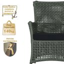 Ver imagem 3 de 4 Poltronas e 1 Mesa Igapó Alumínio Fendi Corda Náutica E12 Verde