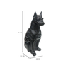 Escultura Estátua Decorativa Bulldog Sentado 78cm:preto Fosco - 2