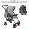 Carrinho Bebe Berço Passeio Reversível Até 15kg Reclinável Galzerano Milano + Bebê Conforto Até 13Kg - 5