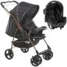 Carrinho Bebe Berço Passeio Reversível Até 15kg Reclinável Galzerano Milano + Bebê Conforto Até 13Kg - 2