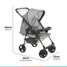 Carrinho Bebe Berço Passeio Reversível Até 15kg Reclinável Galzerano Milano + Bebê Conforto Até 13Kg - 11