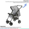 Carrinho Bebe Berço Passeio Reversível Até 15kg Reclinável Galzerano Milano + Bebê Conforto Até 13Kg - 7