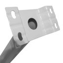 Ver mais imagens de Suporte Barra Poste Apoio Luminaria Solar Parede Rua Kit 12 Und Jardins Casa Quintal