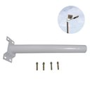 Ver imagem 4 de Suporte Barra Poste Apoio Luminaria Solar Parede Rua Kit 12 Und Jardins Casa Quintal