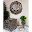 Ver imagem 6 de Abajur Luminária Decorativa de Metal Cobre Rosé Vazado 33 x 31 x 31 cm