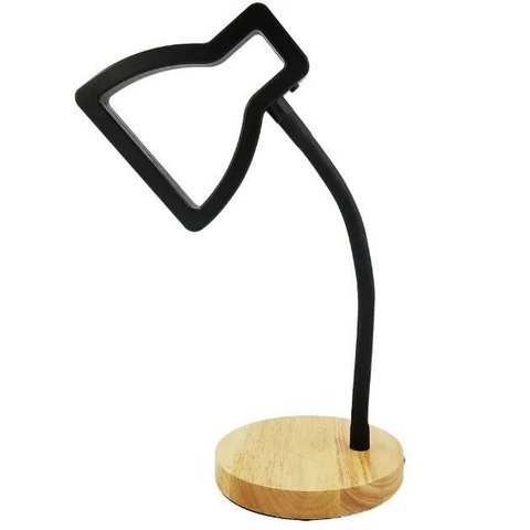 Luminária Mesa Silhueta Branca 3 Luzes Escrit Quarto Led*