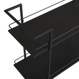 Carrinho Bar Industrial com 2 Prateleiras P1036 Preto - 5
