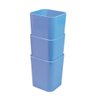 Porta Objetos Dello Kit com 03 Unidades Azul - 11