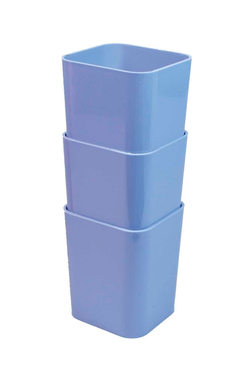 Porta Objetos Dello Kit com 03 Unidades Azul - 6