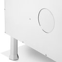 Ver imagem 3 de Gabinete Armario Ideal de Aço P/ Cozinha C/ 4 Gavetas e 2 Portas 1,20 M - Branco/Preto - MARROART