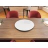 Prato Giratório de Mesa 70 cm em Vidro Temperado 8mm - Cor Branco - 1