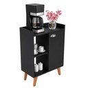 Ver imagem 6 de Aparador Caffe Organizador Mumbai Preto com Puxador Cromado