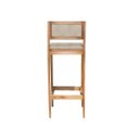 Ver imagem 5 de Kit 2 Banquetas Assento Encosto Estofado em Linho Hellen:mel com Palha