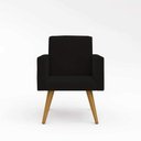 Ver imagem 4 de Cadeira Recepção Poltrona Escritório Preta