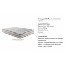 Ver imagem 2 de Cama Box Queen: Colchão Espuma D33 Paropas Pasquale Plus + Base CRC Suede Gray(158x198)
