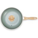 Ver imagem 3 de Wok de Indução com Tampa Botanika Antiaderente Ceramic Life 3,4 Litros Verde Brinox