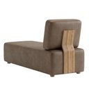 Ver imagem 7 de Sofá Chaise Modular Block 74x153 Pes Madeira Courino Tcs 729 Moll