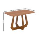 Ver imagem 6 de Mesa de Jantar Bromelia com 4 Cadeiras Estofadas Damasco Linho Cinza Natuem