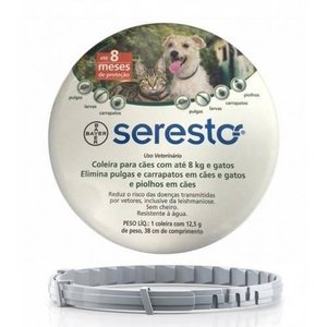 Coleira Seresto Cães e Gatos até 8kg