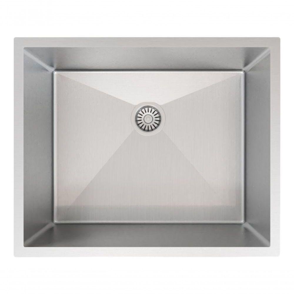 Cuba De Inox 50X40 Pia Embutida Quadrada Reta Luxo Technox - 1