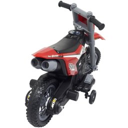 Mini Moto Cross Infantil Elétrica 6v Recarregável Triciclo Criança Vermelha Bivolt Brinqway Bw233 Bw - 3