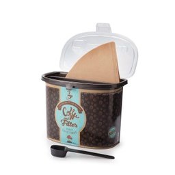 Pote Porta Café e Filtro com Colher Retrô Divisória Plasutil - 1