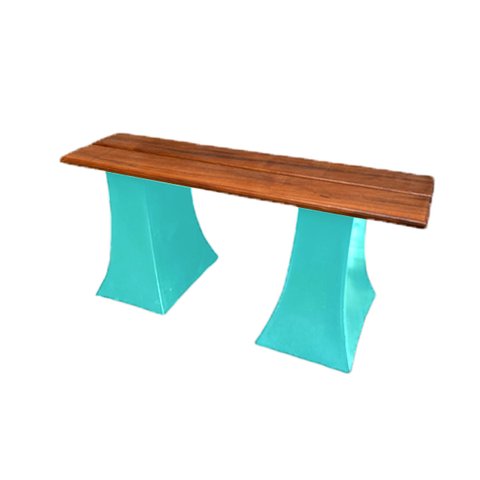 Banco Sapateira Jardim Condomínio Praia 2 Lugares BGPLASTICOS BGB AZUL BEBE 019