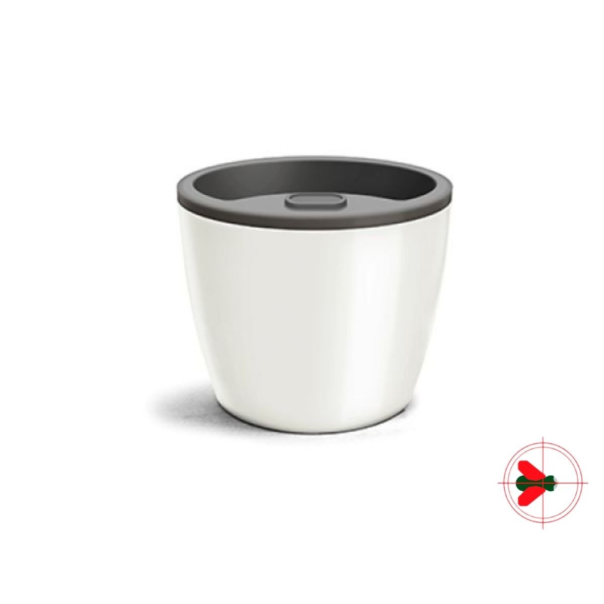 Vaso Elegance Autoirrigável Branco 1,8 Litros Nutriplan - 2