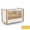 Ver imagem 4 de Berço Americano Tutto New Branco Soft/freijó com Capitonê - Matic Móveis