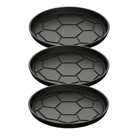 Kit 3 Chapa Petisco Redonda Copa 2022 de Ferro Fumil 20x2cm