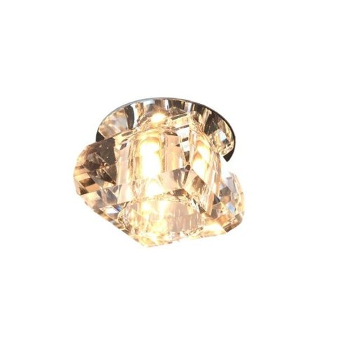 Spot de Cristal Embutir Redondo Quarto Banheiro Gesso Ali05