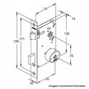 Ver imagem 2 de Fechadura De Porta Externa 1601/09 Stam