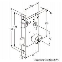 Fechadura De Porta Externa 1601/09 Stam - 2