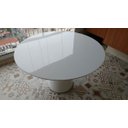Ver imagem 3 de Mesa de Jantar Redonda em Resina Cor Branca Modelo Mirandela Tampo Chanfrado, Base Cone 1.60 Ø