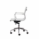 Ver imagem 4 de Kit 2 Cadeiras Escritório Stripes Diretor Pu Branca