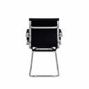 Ver imagem 5 de Kit 2 Cadeiras Escritório Stripes Fixa Pu Preta