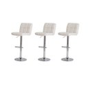 Ver imagem 1 de Kit 3 Banquetas Gomos Branca