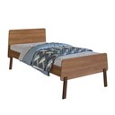 Ver imagem 1 de Cama de Solteiro para Colchões de 190x90cm Orlando Nogal Ci090 Art In Móveis