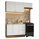 Ver imagem 2 de Armário de Cozinha Compacta 180 Cm Vik Madesa 02 Rustic/branco