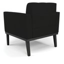 Ver mais imagens de Kit 2 Poltronas Decorativas Karen Pés Fixo em Madeira Preto Linho Preto G19 - Gran Belo