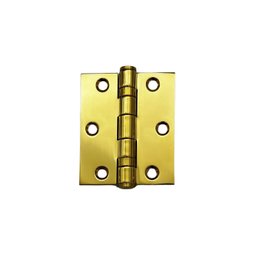Kt 10 Dobradiça Dourada Inox 304 Reforçada – Pino Blindado e Parafusos Inclusos - 1
