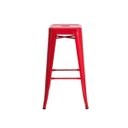 Ver imagem 3 de Kit 4 Banquetas Tolix Iron Design Vermelha